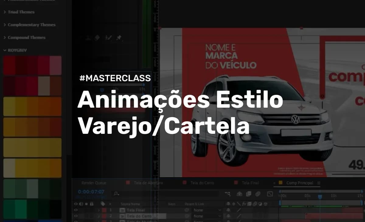 Miniatura do curso Animações Estilo Varejo/Cartelas com After Effects