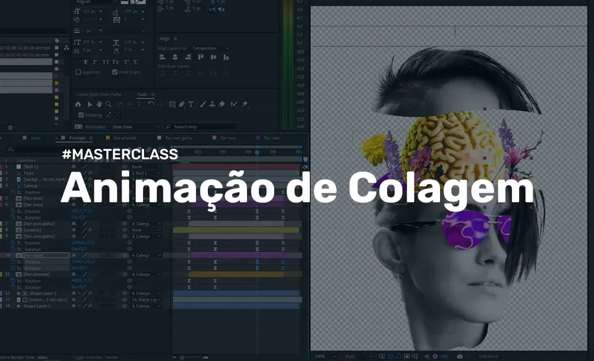 Miniatura do curso Animação de Colagem com After Effects