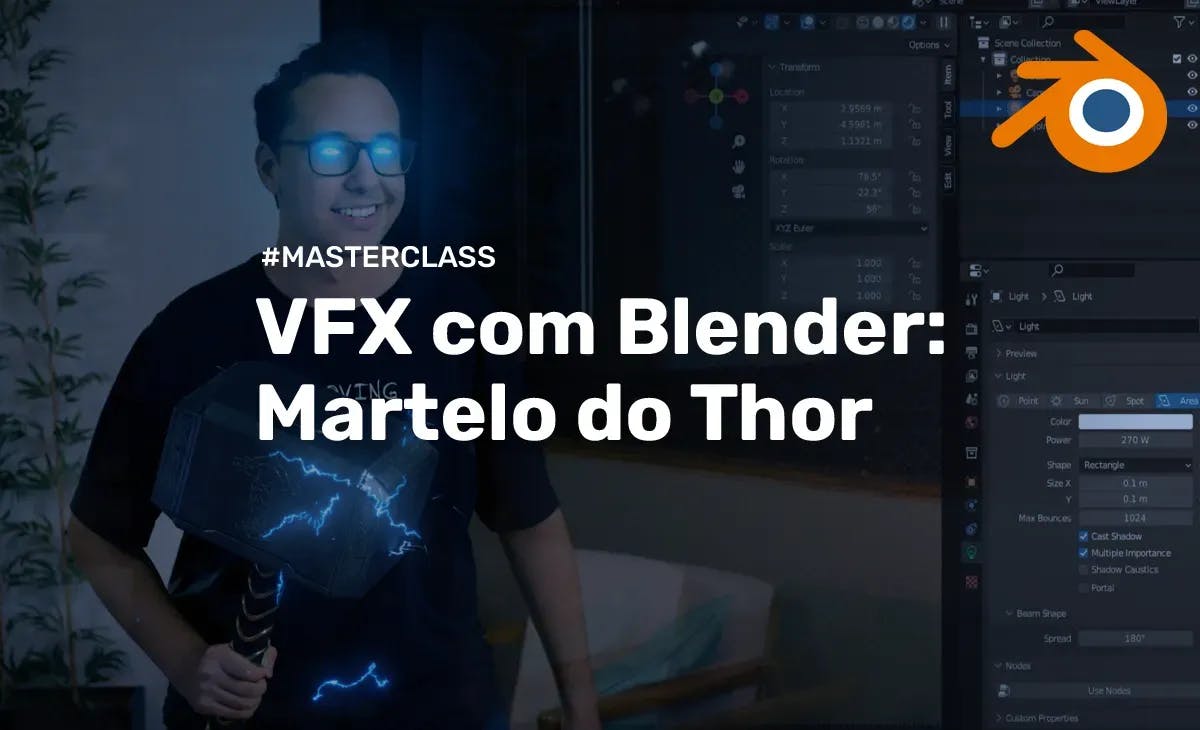VFX com Blender: Martelo do Thor